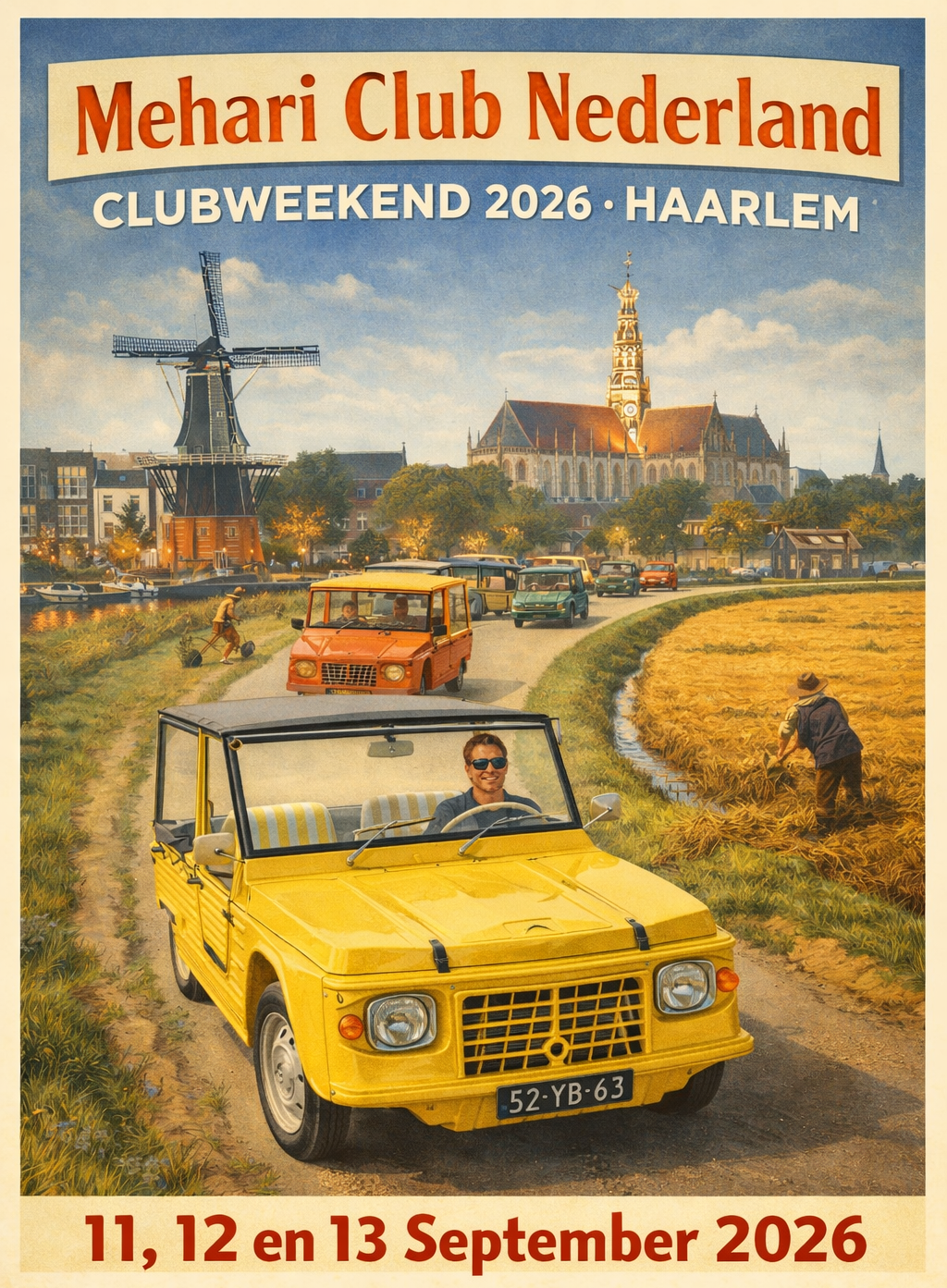 Mehari Club Nederland – Clubweekend 2026 – Haarlem